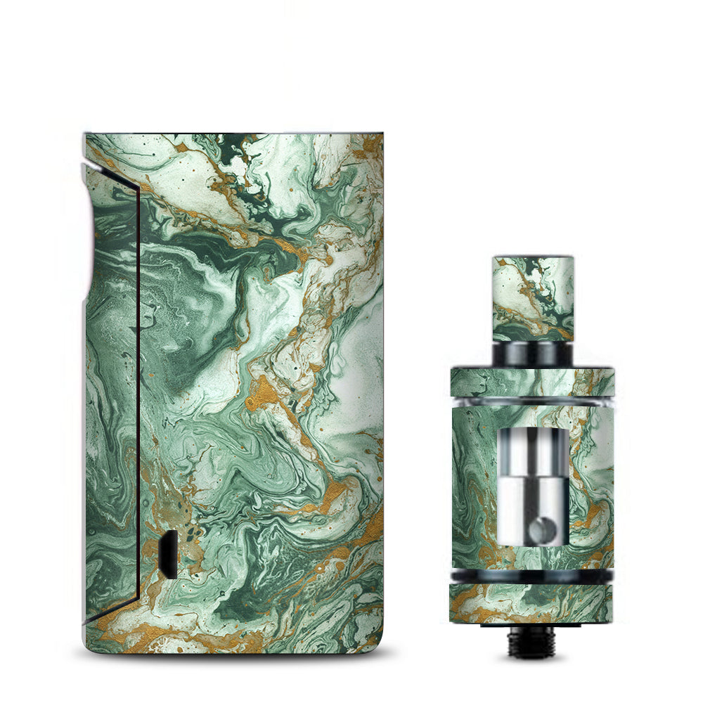  Marble Paint Swirls Green Vaporesso Drizzle Fit Skin