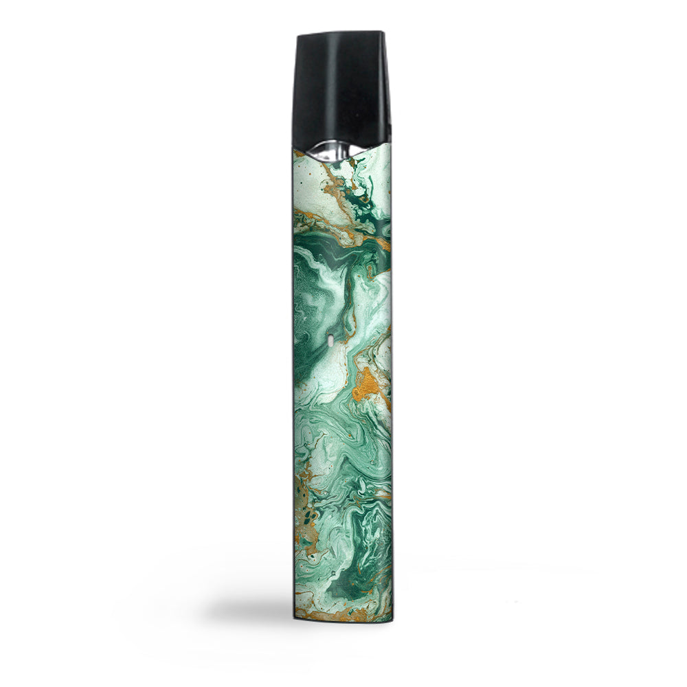  Marble Paint Swirls Green Smok Infinix Ultra Portable Skin