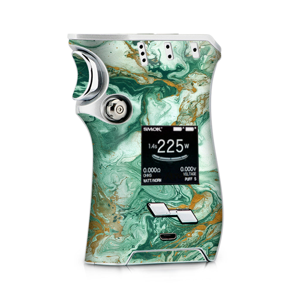  Marble Paint Swirls Green Smok Mag kit Skin