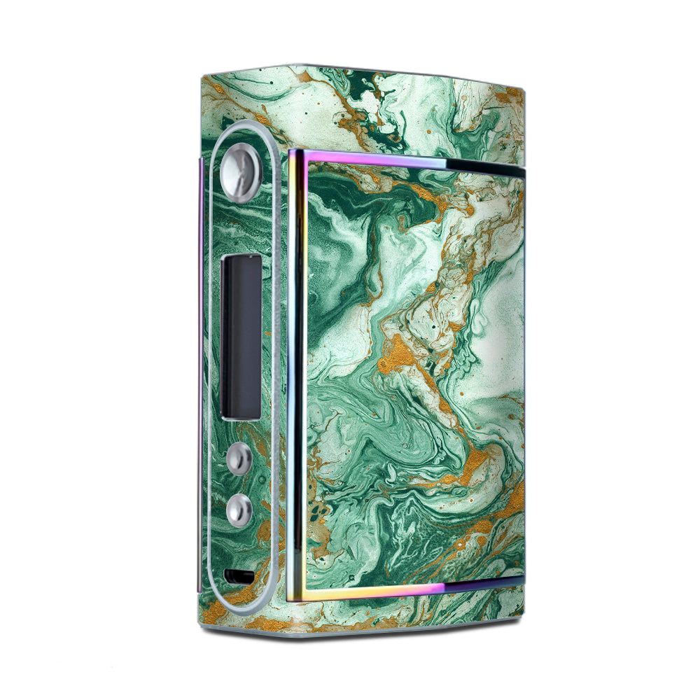  Marble Paint Swirls Green Too VooPoo Skin