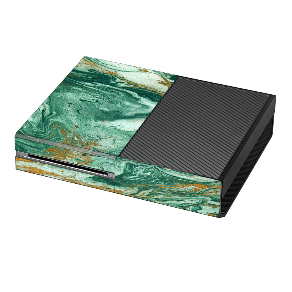  Marble Paint Swirls Green Microsoft Xbox One Skin