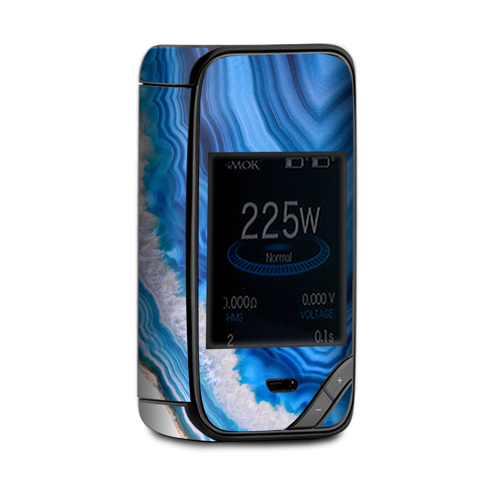  Geode Close Up Blue Crystals X-Priv Smok Skin