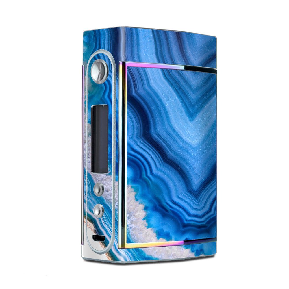  Geode Close Up Blue Crystals Too VooPoo Skin