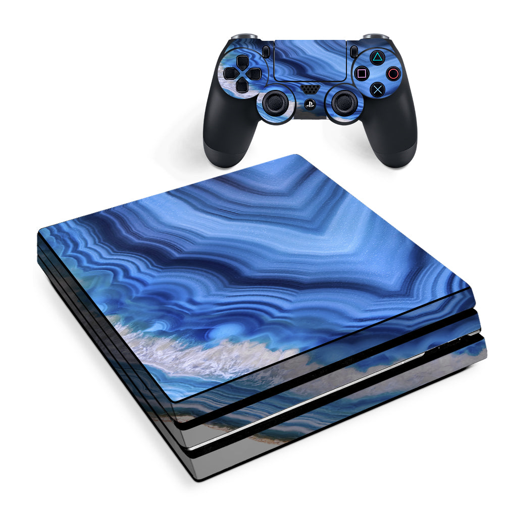 Up Blue Crystals Sony PS4 Pro Skin