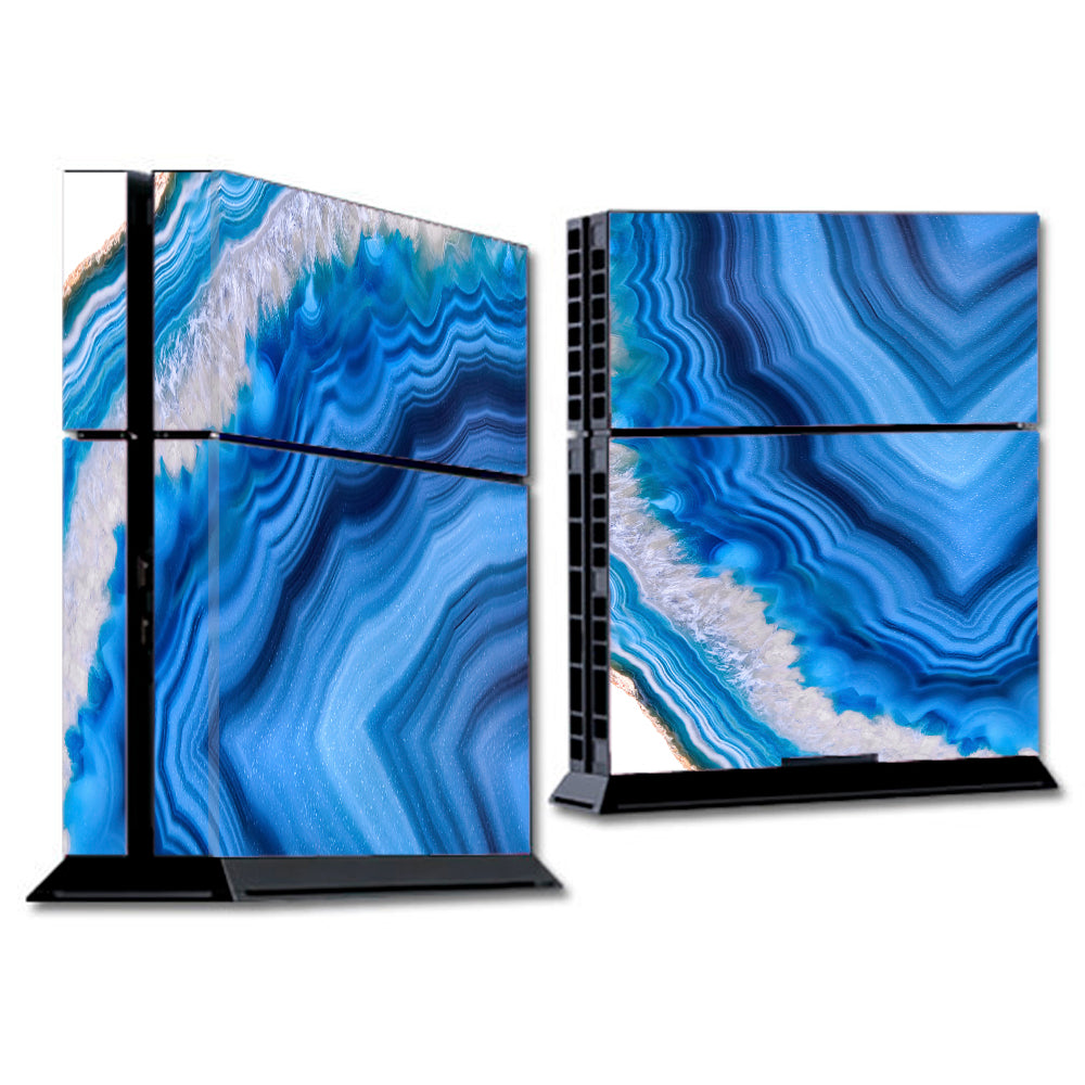  Up Blue Crystals Sony Playstation PS4 Skin