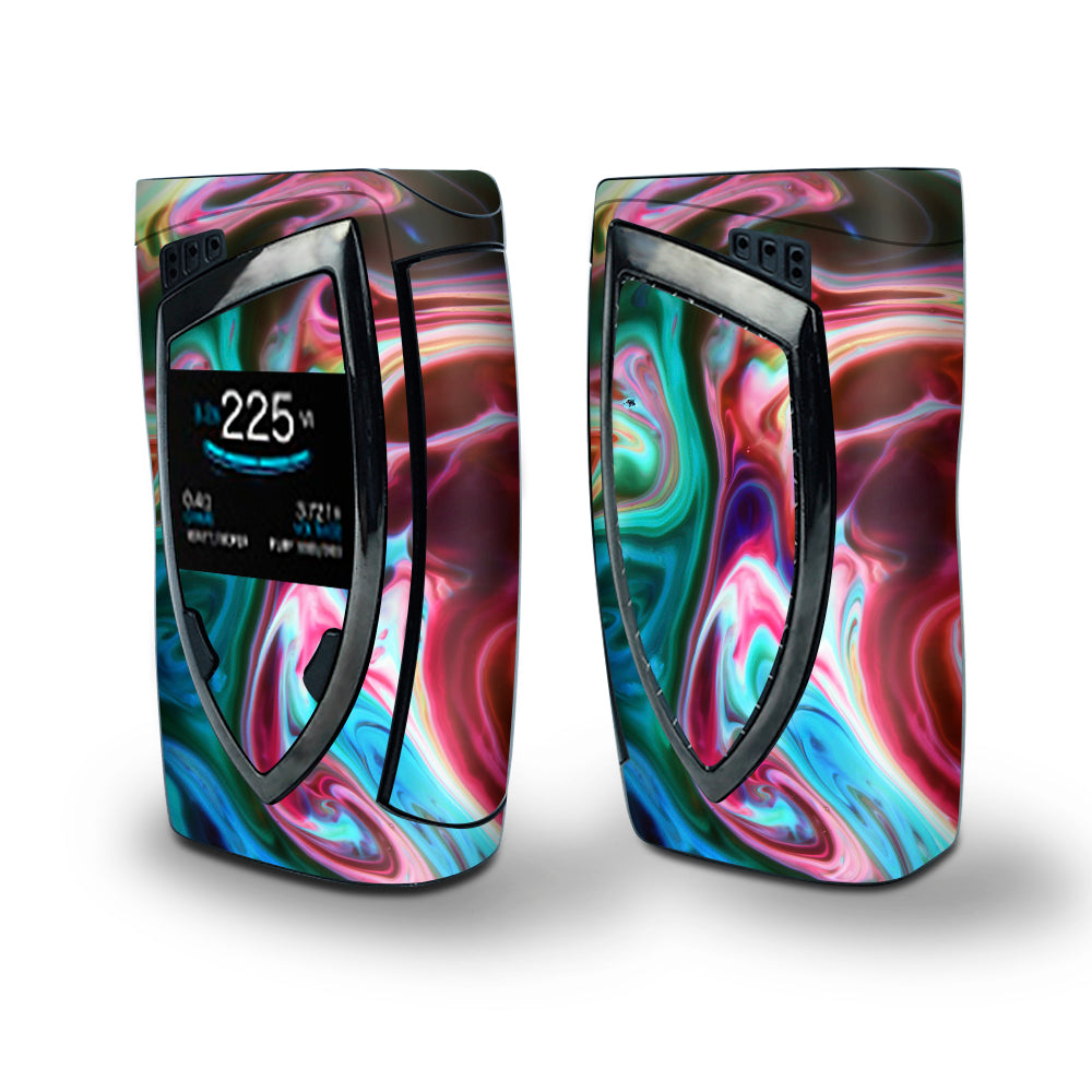 Skin Decal Vinyl Wrap for Smok Devilkin Kit 225w Vape (includes TFV12 Prince Tank Skins) skins cover / Paint Mix sirls red green