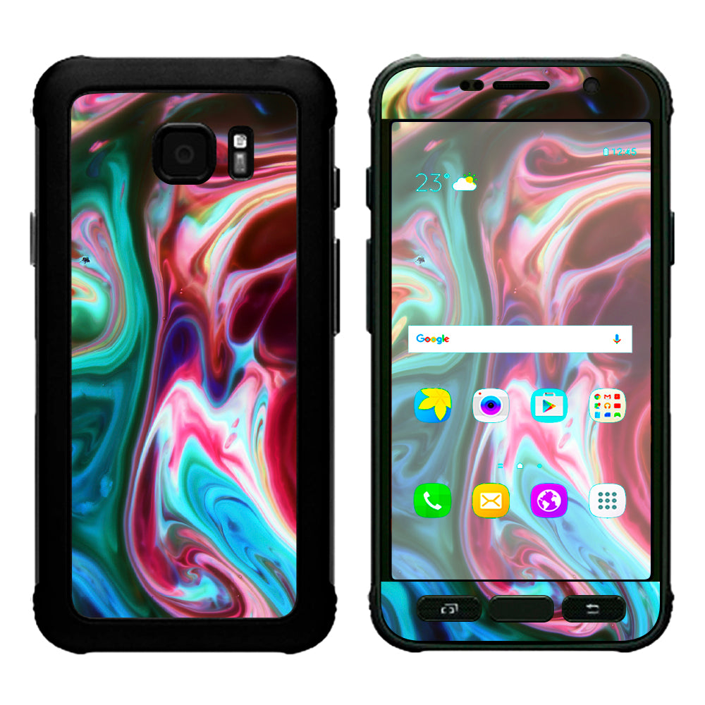  Paint Mix Sirls Red Green Samsung Galaxy S7 Active Skin