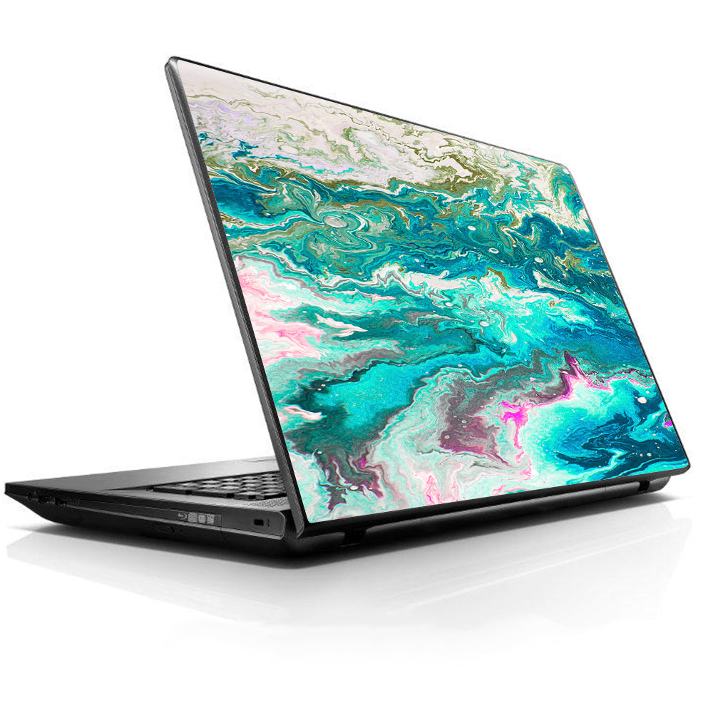  Marble Pattern Blue Ocean Green HP Dell Compaq Mac Asus Acer 13 to 16 inch Skin