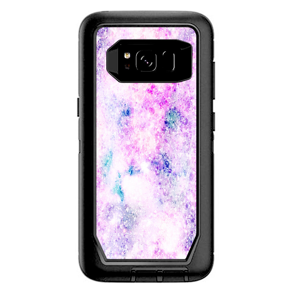  Pastel Crystals Pink Purple Pattern Otterbox Defender Samsung Galaxy S8 Skin
