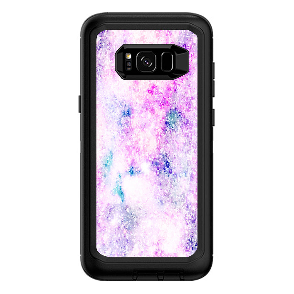  Pastel Crystals Pink Purple Pattern Otterbox Defender Samsung Galaxy S8 Plus Skin