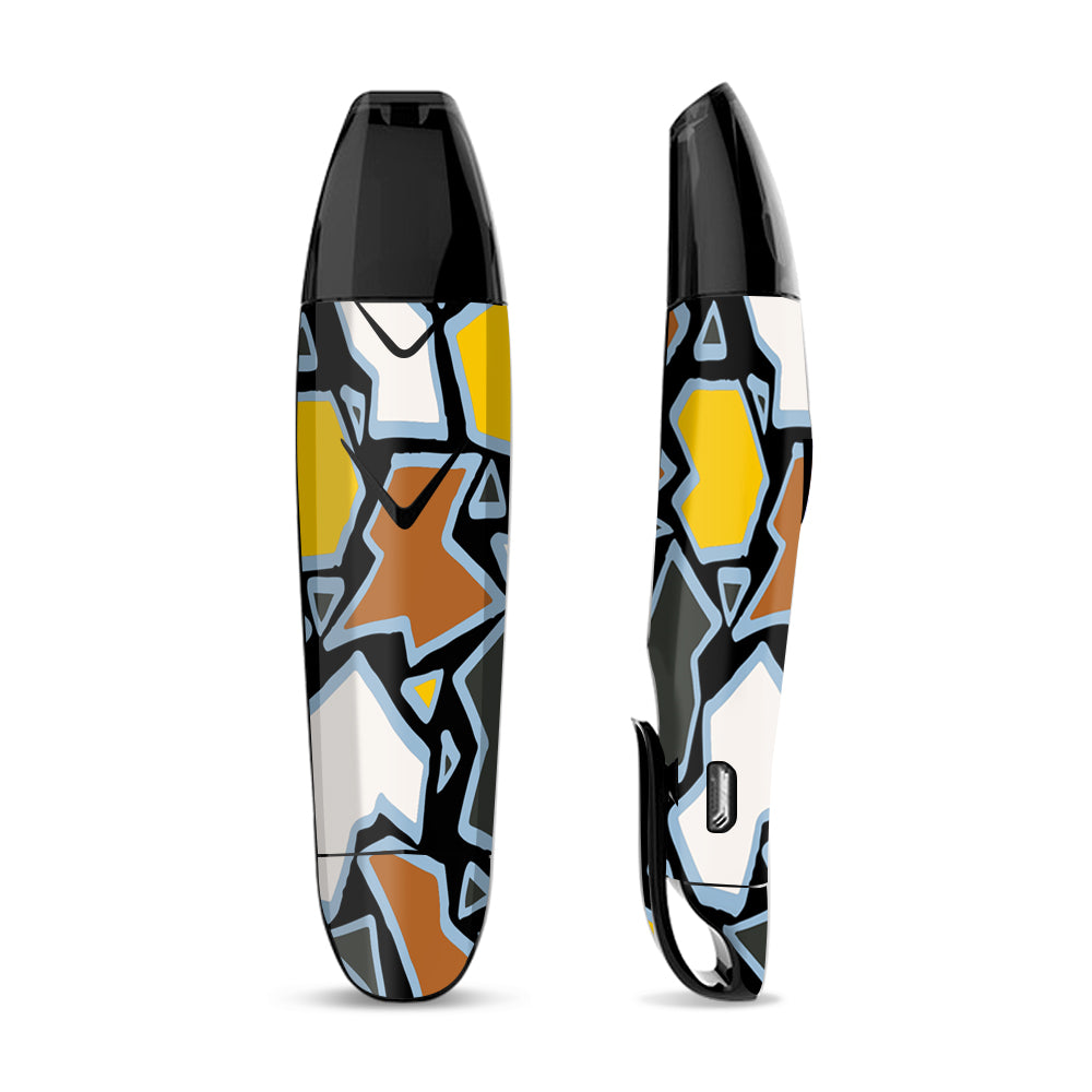 Skin Decal for Suorin Vagon  Vape / Pop Art Stained Glass