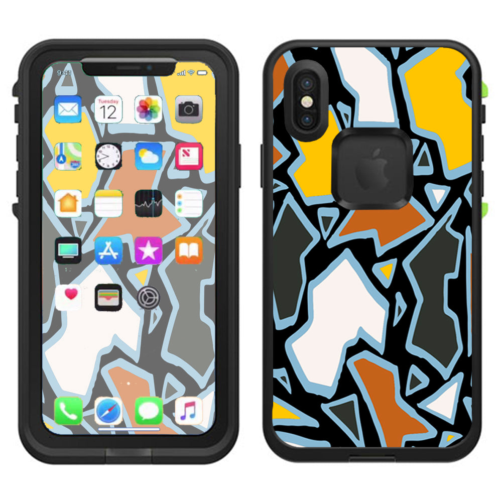  Pop Art Stained Glass Lifeproof Fre Case iPhone X Skin