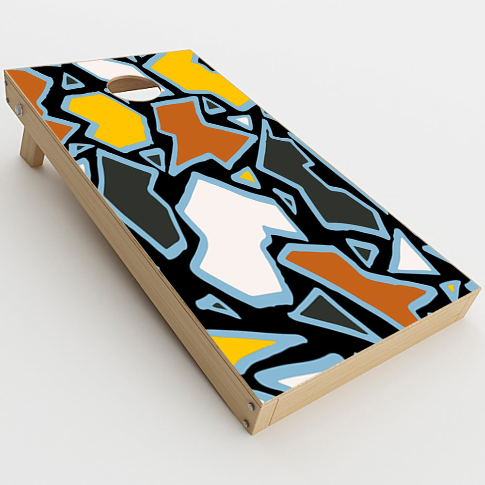  Pop Art Stained Glass  Cornhole Game Board (2 pcs.) Skin