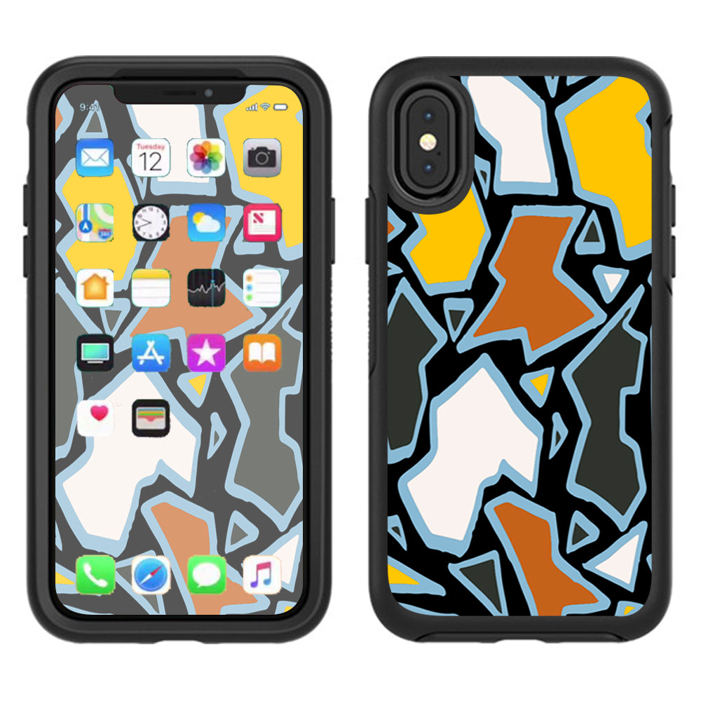  Pop Art Stained Glass Otterbox Defender Apple iPhone X Skin