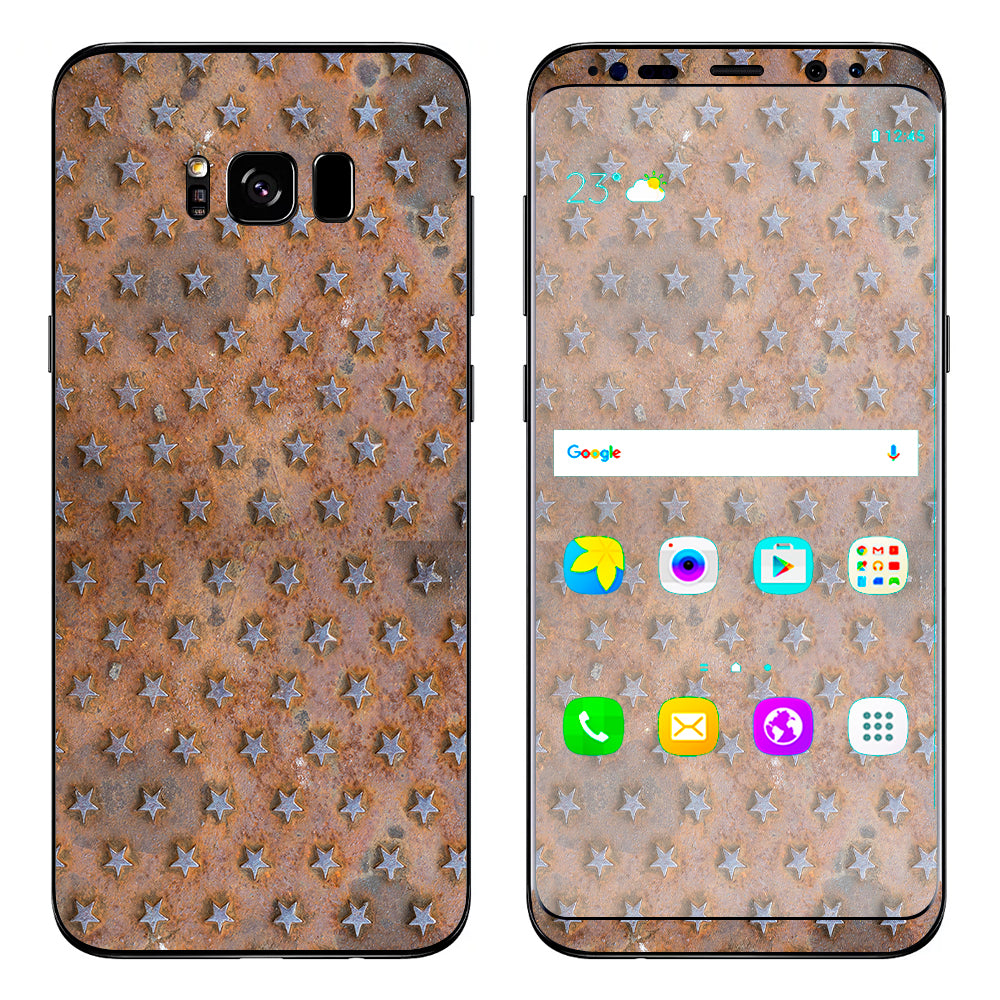 Patina Copper Stars Metal Samsung Galaxy S8 Skin