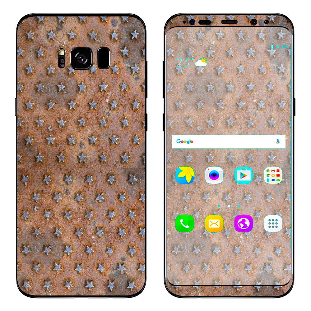  Patina Copper Stars Metal Samsung Galaxy S8 Plus Skin