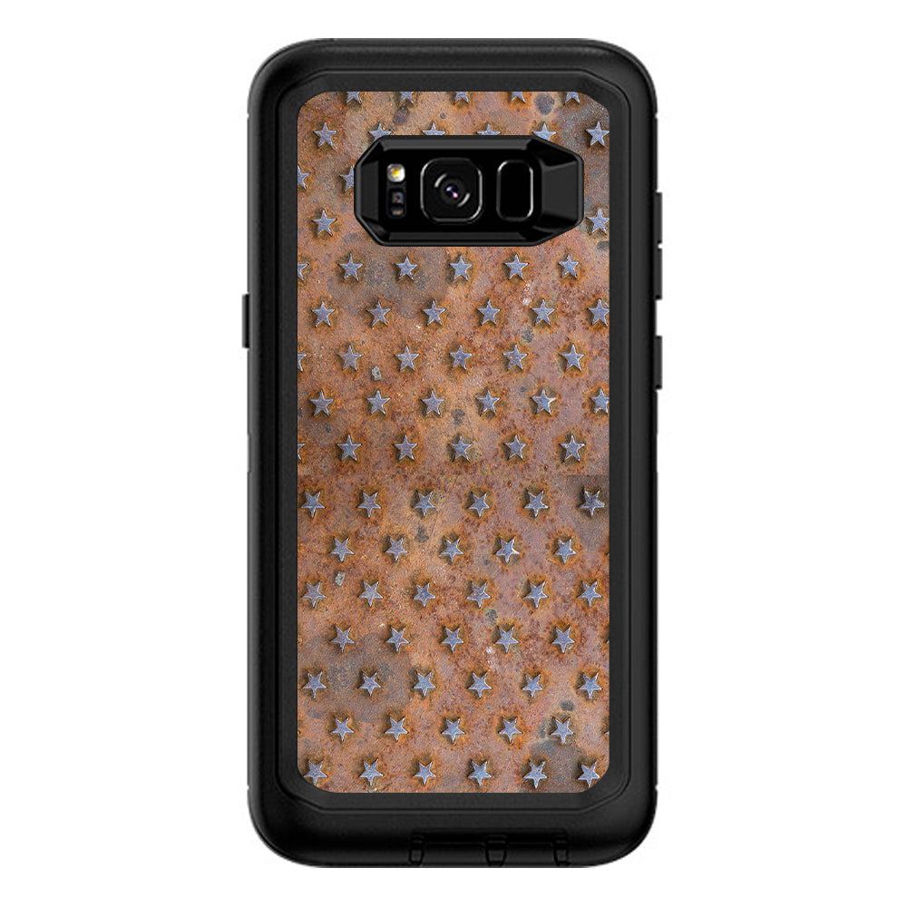  Patina Copper Stars Metal Otterbox Defender Samsung Galaxy S8 Plus Skin
