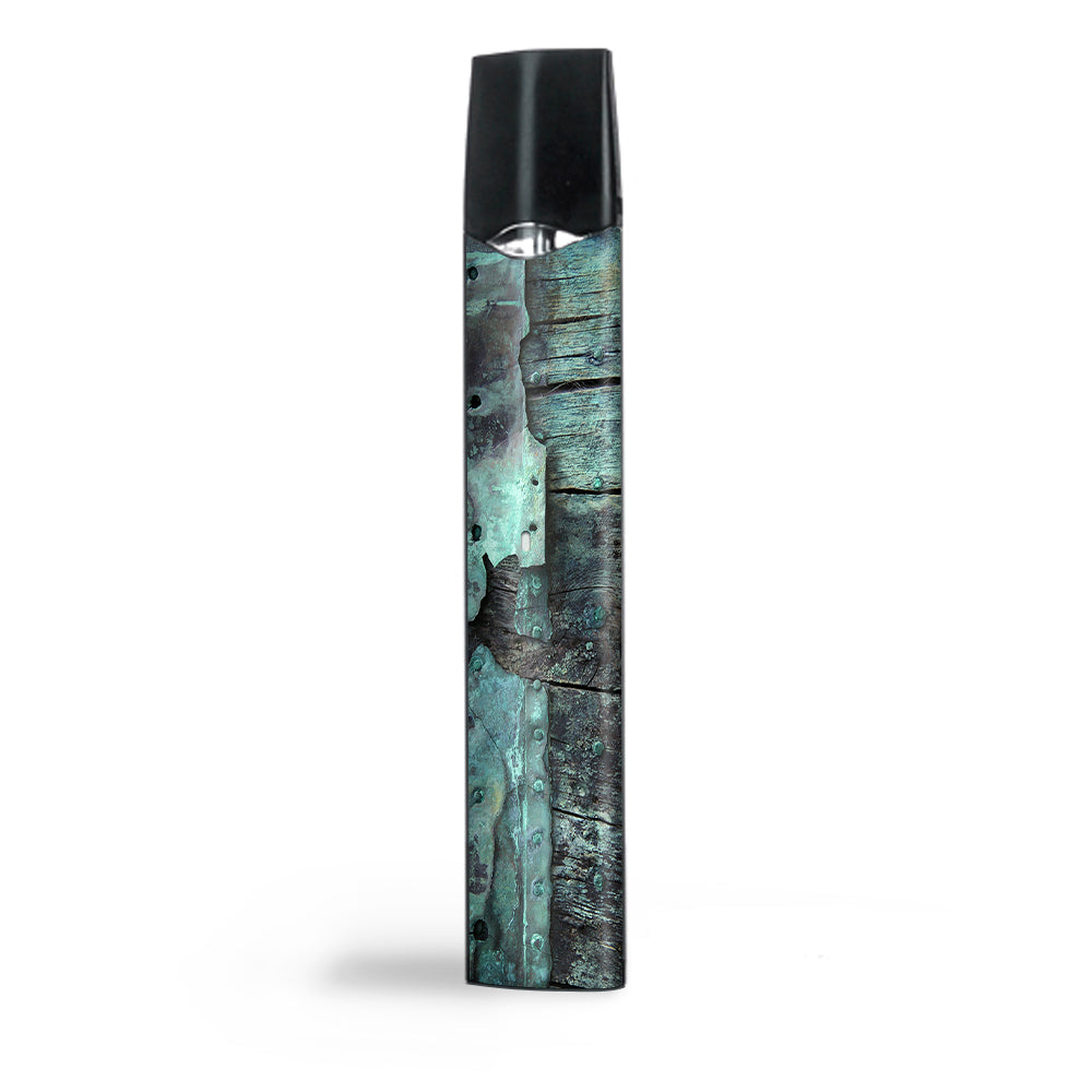  Patina Metal And Wood Blue Smok Infinix Ultra Portable Skin