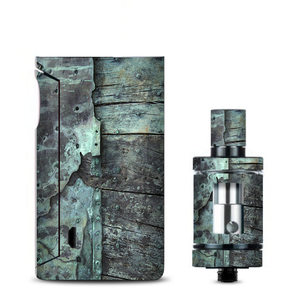  Patina Metal And Wood Blue Vaporesso Drizzle Fit Skin
