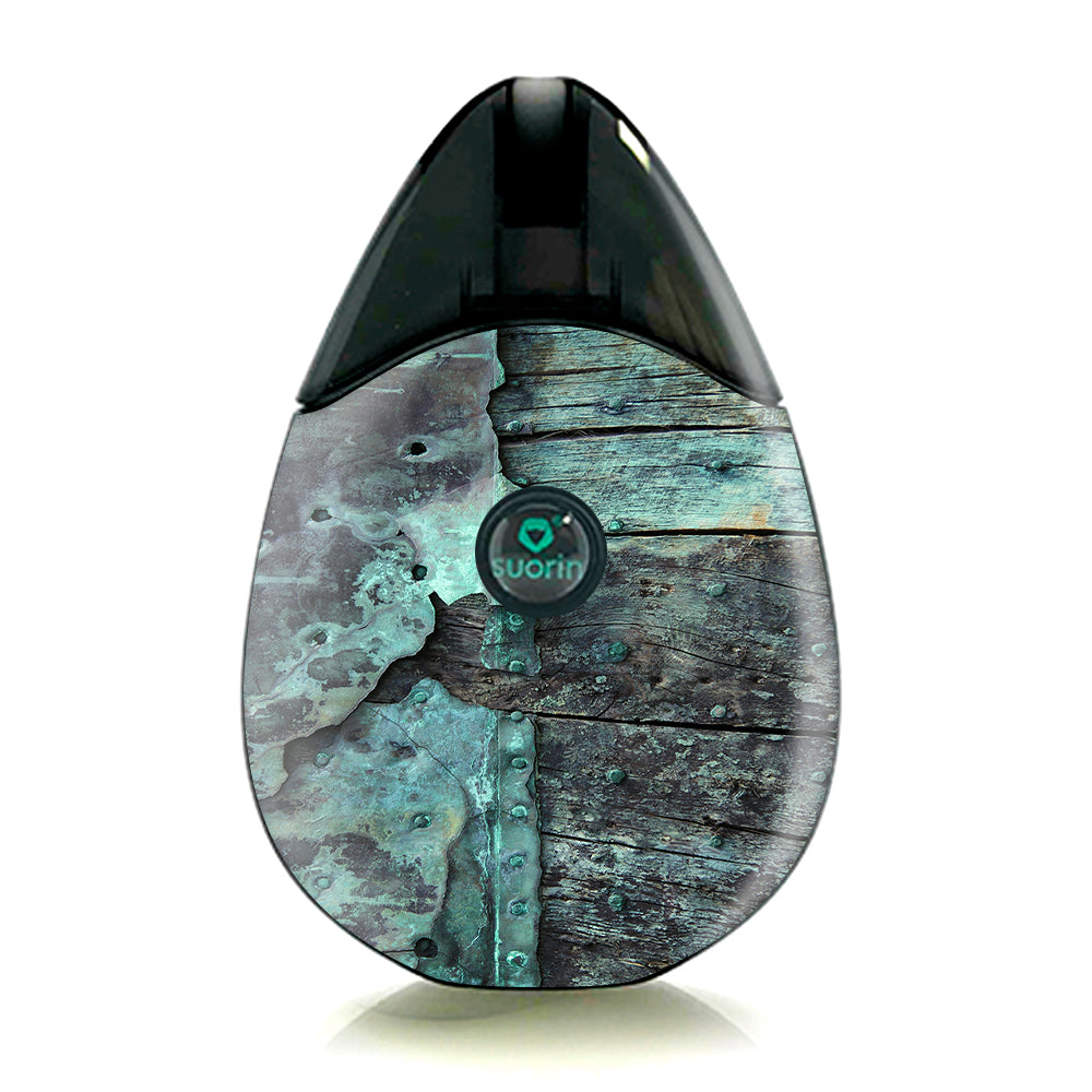  Patina Metal And Wood Blue Suorin Drop Skin