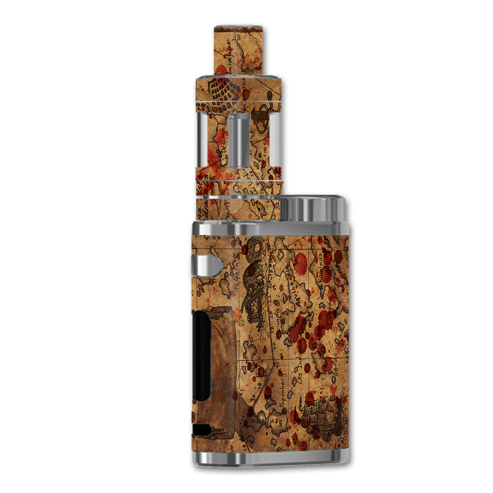  Pirate Map Arrrr Treasure Gold eLeaf iStick Pico 75w Skin