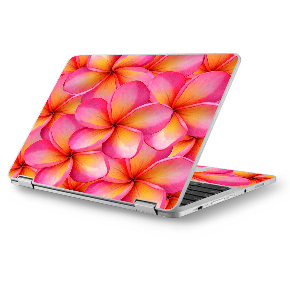  Plumerias Pink Flowers Asus Chromebook Flip 12.5" Skin