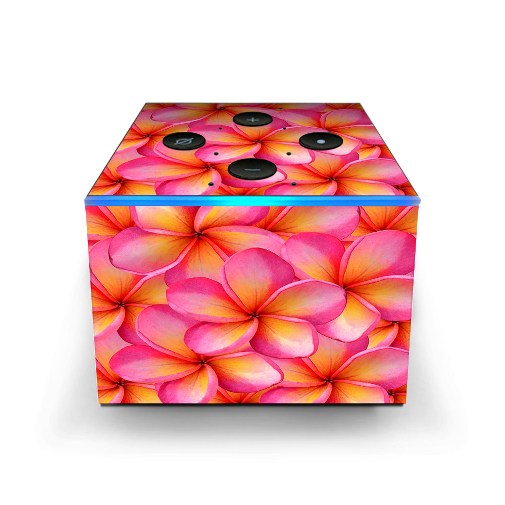  Plumerias Pink Flowers Amazon Fire TV Cube Skin