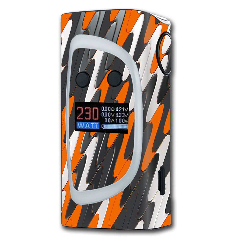 Puzzle Orange Grey Trippy Sigelei Kaos Spectrum 230w Skin