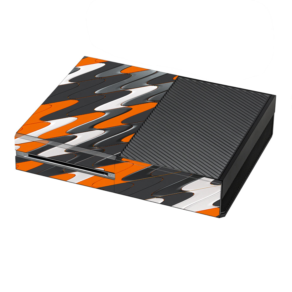  Puzzle Orange Grey Trippy Microsoft Xbox One Skin