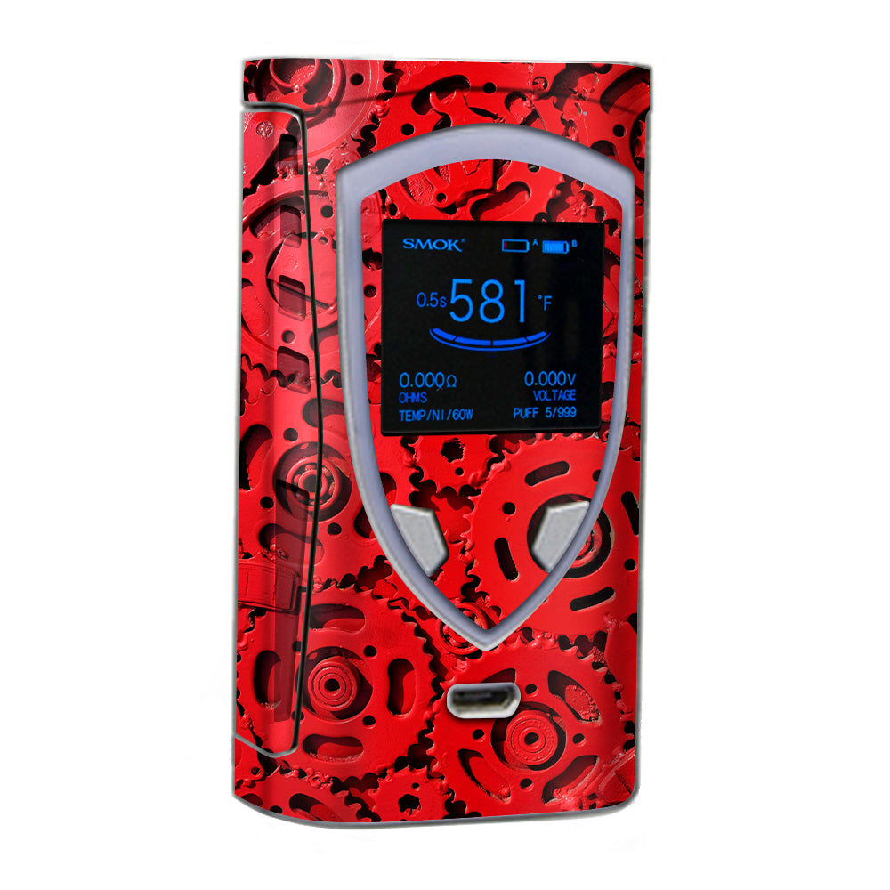 Red Gears Cog Cogs Steam Punk Smok Pro Color Skin