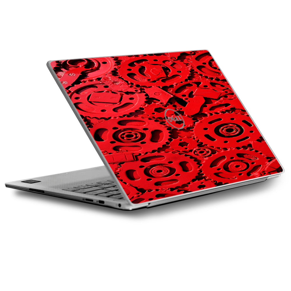  Red Gears Cog Cogs Steam Punk Dell XPS 13 9370 9360 9350 Skin