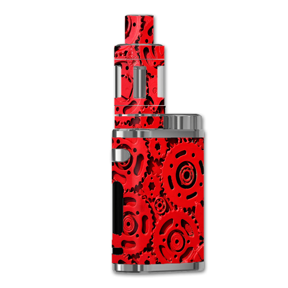  Red Gears Cog Cogs Steam Punk eLeaf iStick Pico 75w Skin