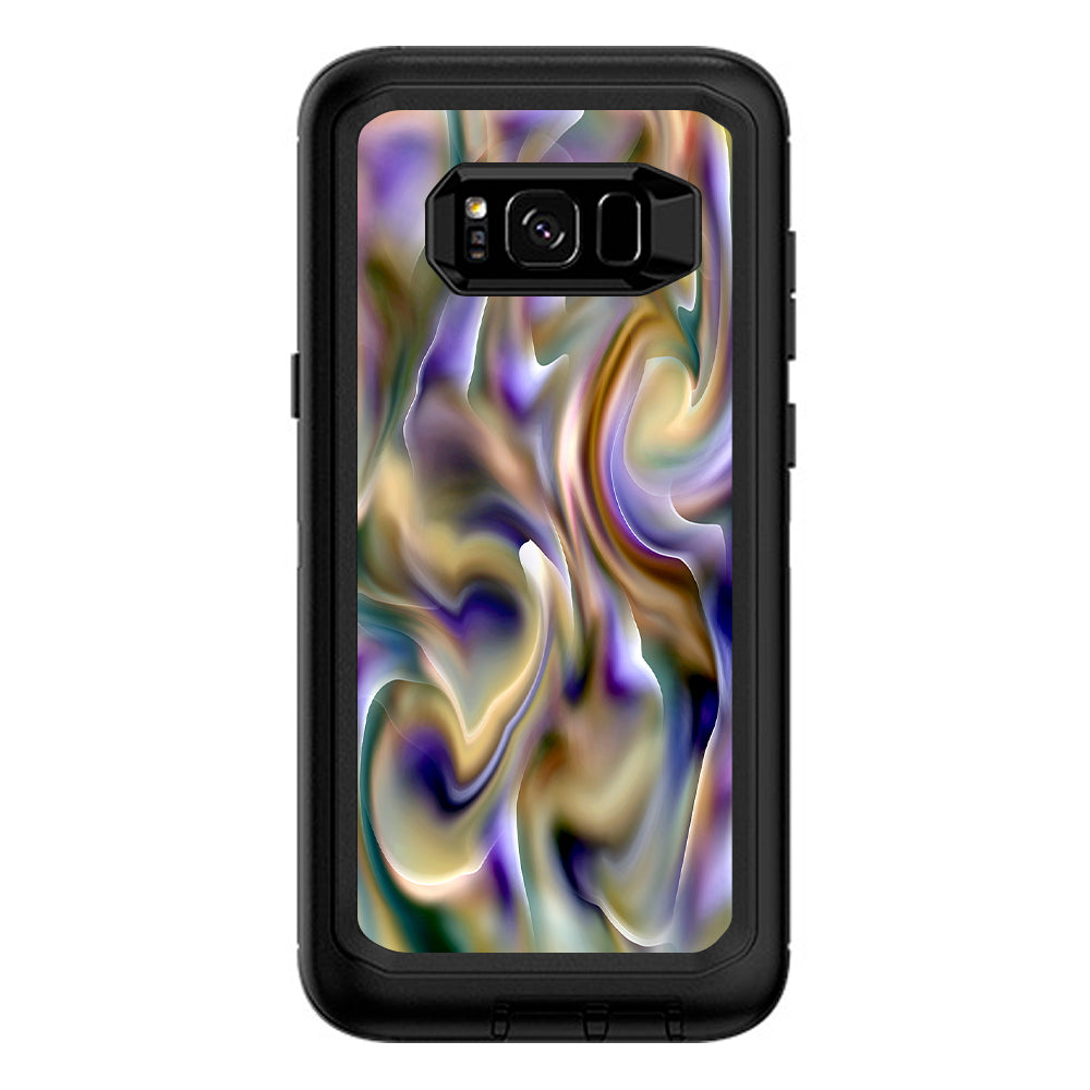  Resin Swirl Opalescent Oil Slick Otterbox Defender Samsung Galaxy S8 Plus Skin