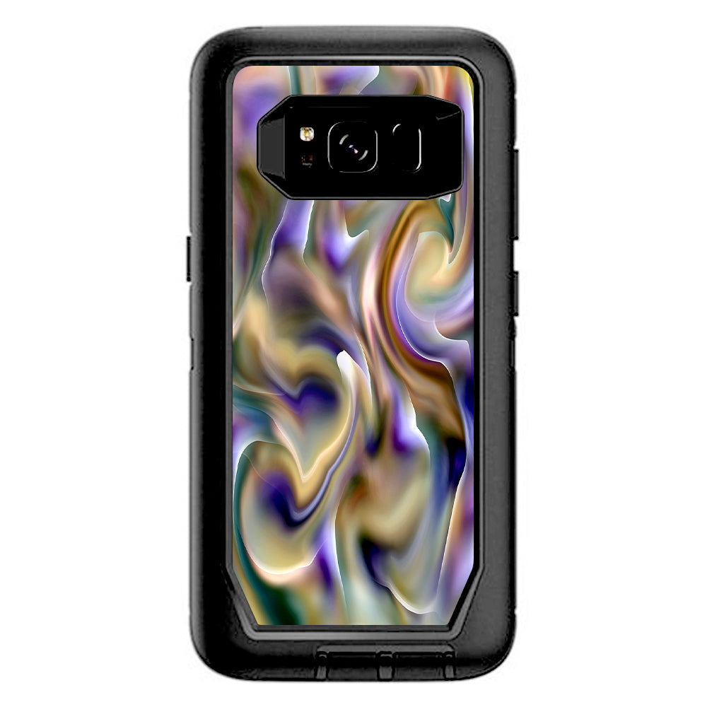  Resin Swirl Opalescent Oil Slick Otterbox Defender Samsung Galaxy S8 Skin