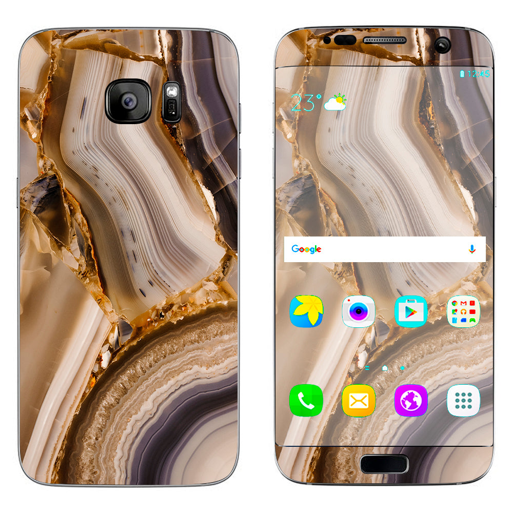  Rock Disection Geode Precious Stone Samsung Galaxy S7 Edge Skin