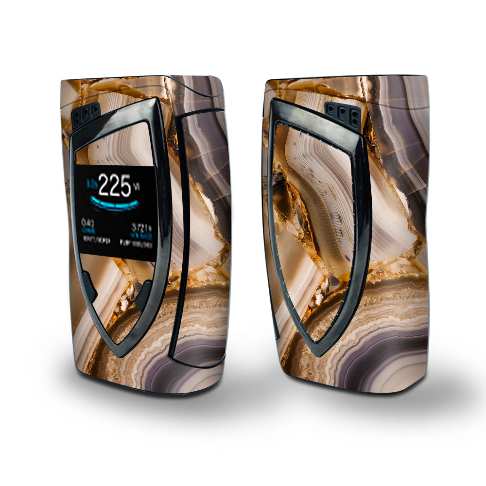 Skin Decal Vinyl Wrap for Smok Devilkin Kit 225w Vape (includes TFV12 Prince Tank Skins) skins cover / Rock Disection Geode Precious Stone