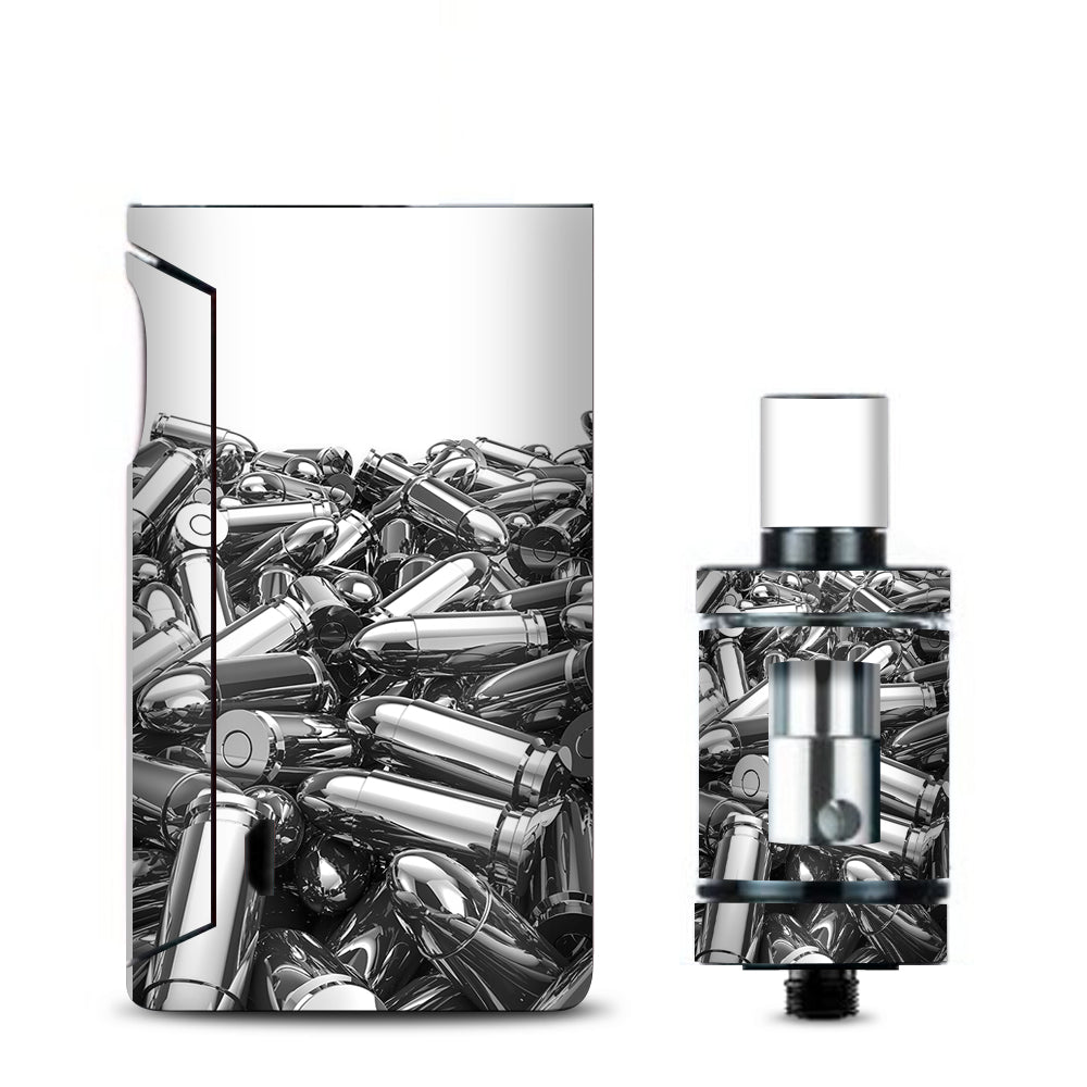  Silver Bullets Polished Black White Vaporesso Drizzle Fit Skin