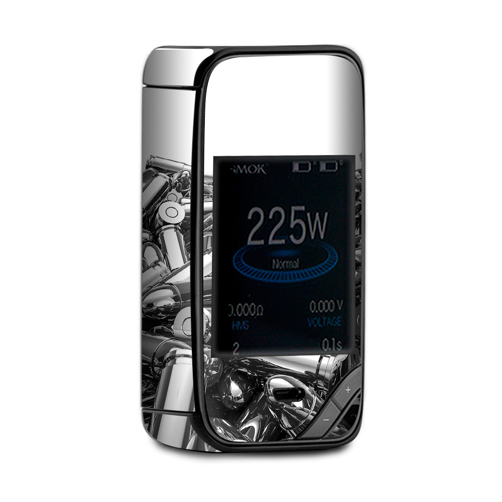  Silver Bullets Polished Black White X-Priv Smok Skin