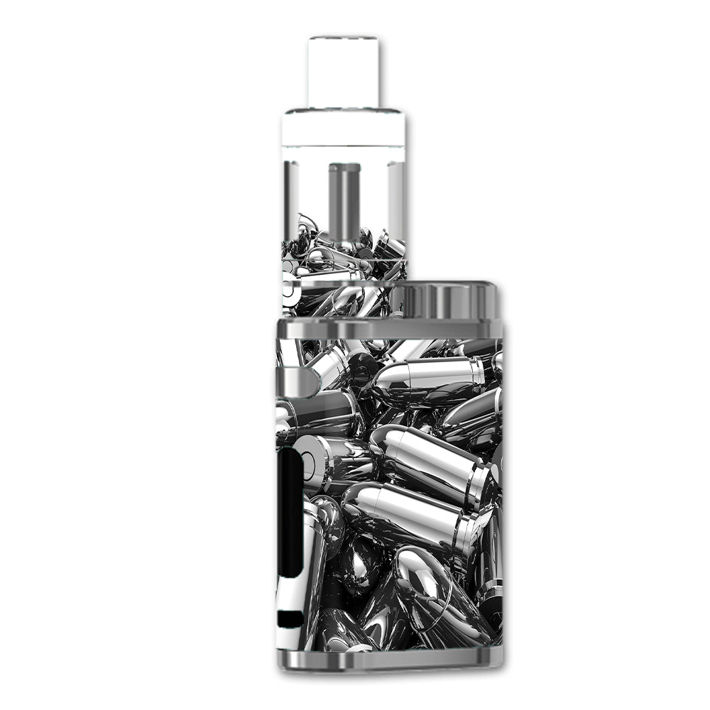  Silver Bullets Polished Black White eLeaf iStick Pico 75w Skin