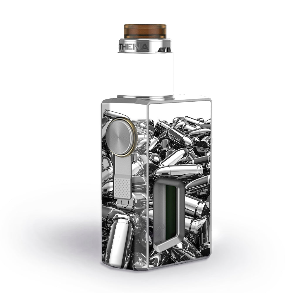 Skin Decal for GeekVape Athena Squonk Vape / Silver Bullets Polished Black White itsaskin.com Skin Decal for GeekVape Athena Squonk Vape / Silver Bullets Polished Black White itsaskin.com