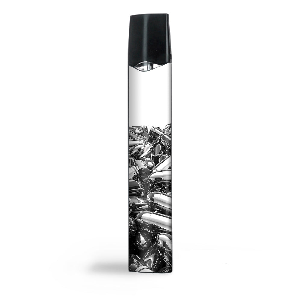  Silver Bullets Polished Black White Smok Infinix Ultra Portable Skin