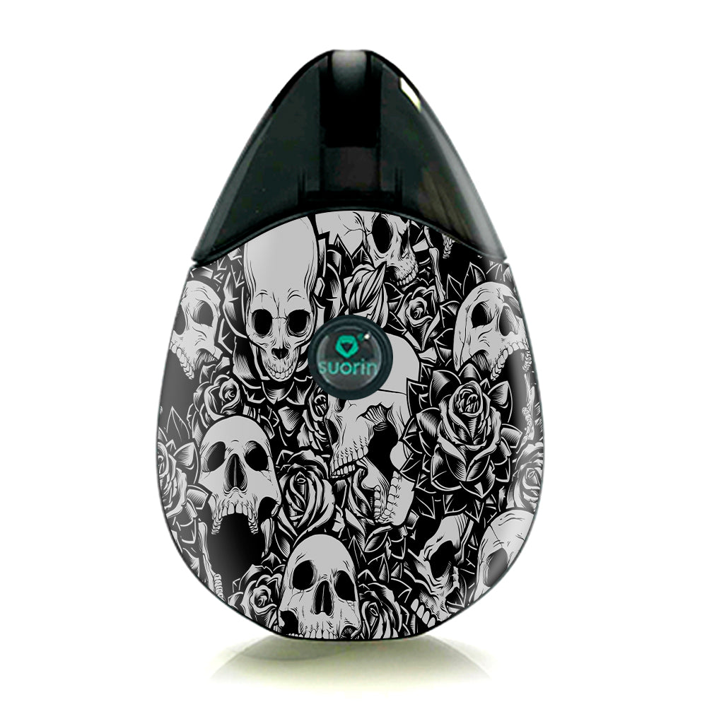  Skulls N Roses Black White Screaming Suorin Drop Skin