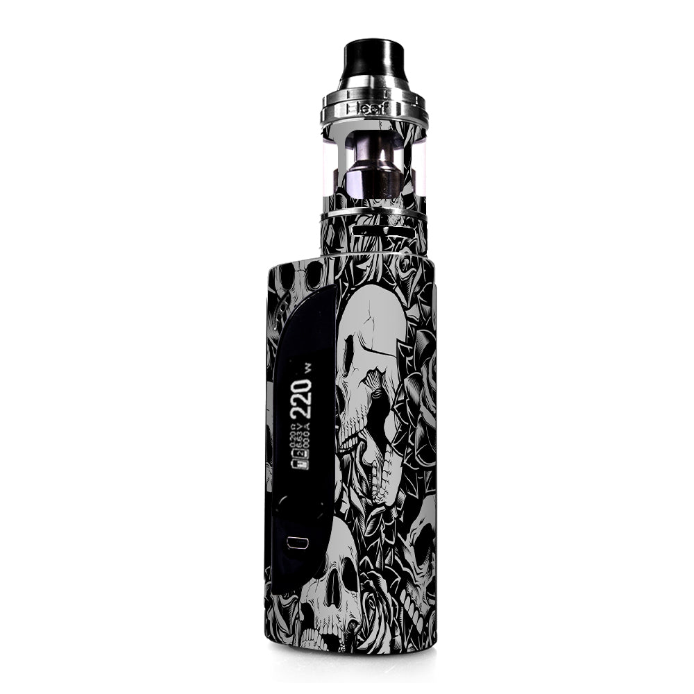 Skulls N Roses Black White Screaming eLeaf IKONN 220 Skin