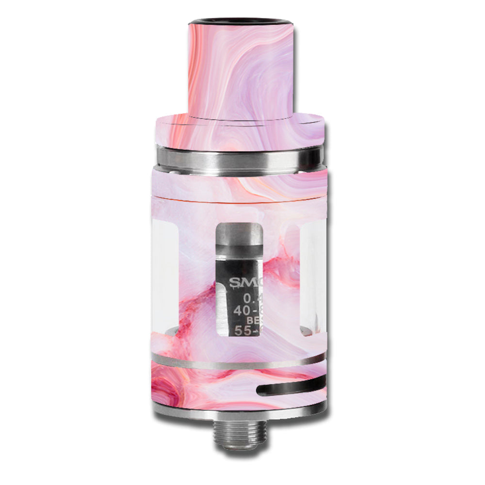  Pink Stone Marble Geode Smok TFV8 Micro Baby Beast  Skin