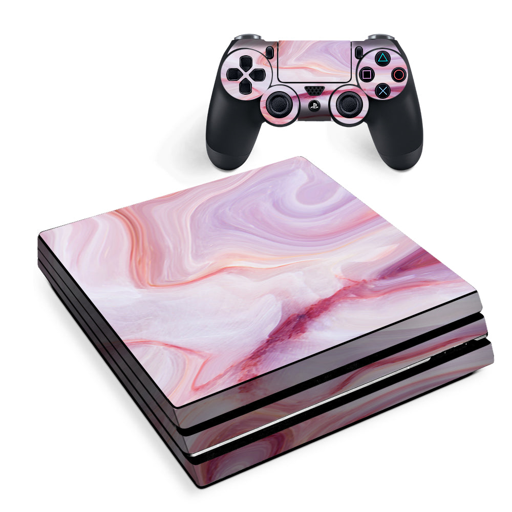 Pink Stone Marble Geode Sony PS4 Pro Skin