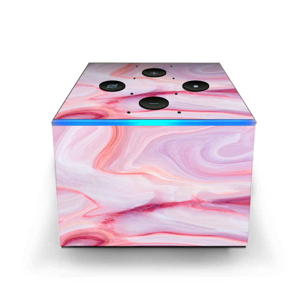  Pink Stone Marble Geode Amazon Fire TV Cube Skin