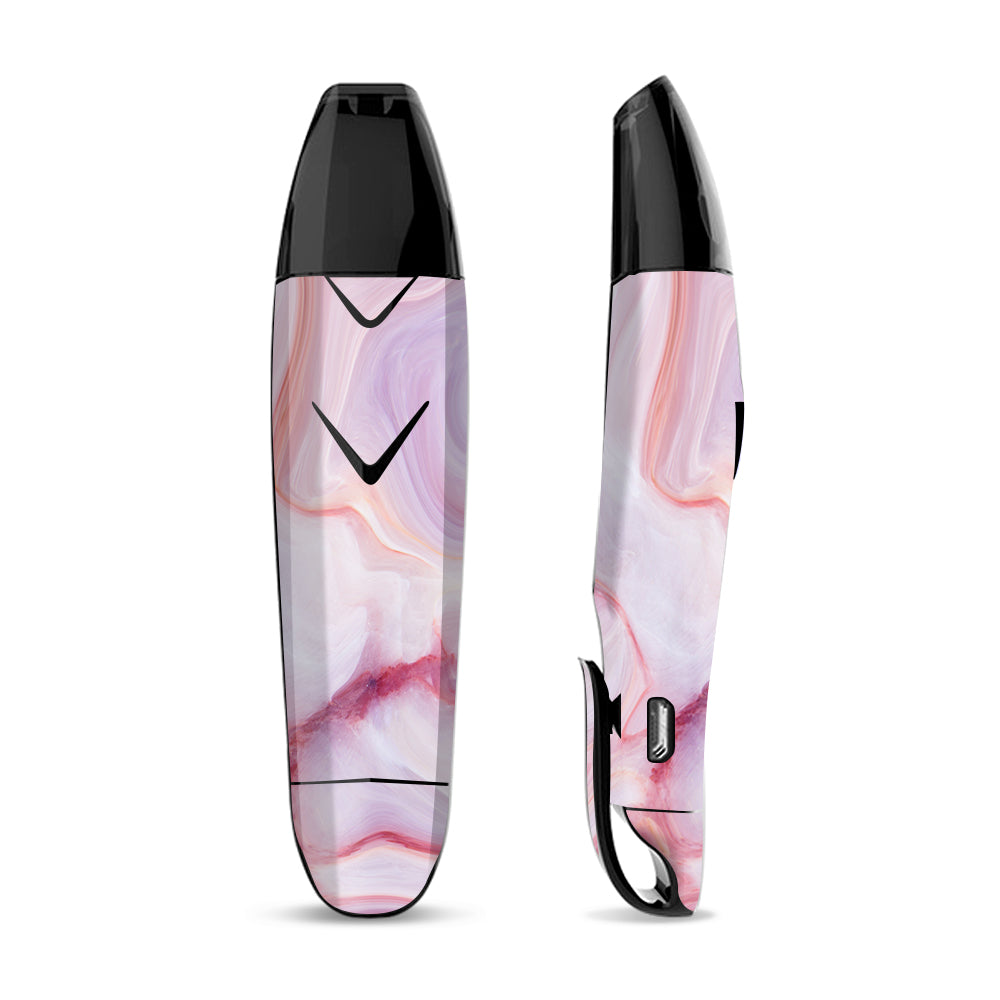 Skin Decal for Suorin Vagon  Vape / Pink Stone Marble Geode