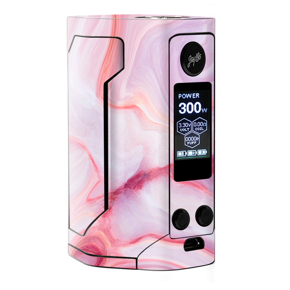  Pink Stone Marble Geode Wismec Gen 3 300w Skin
