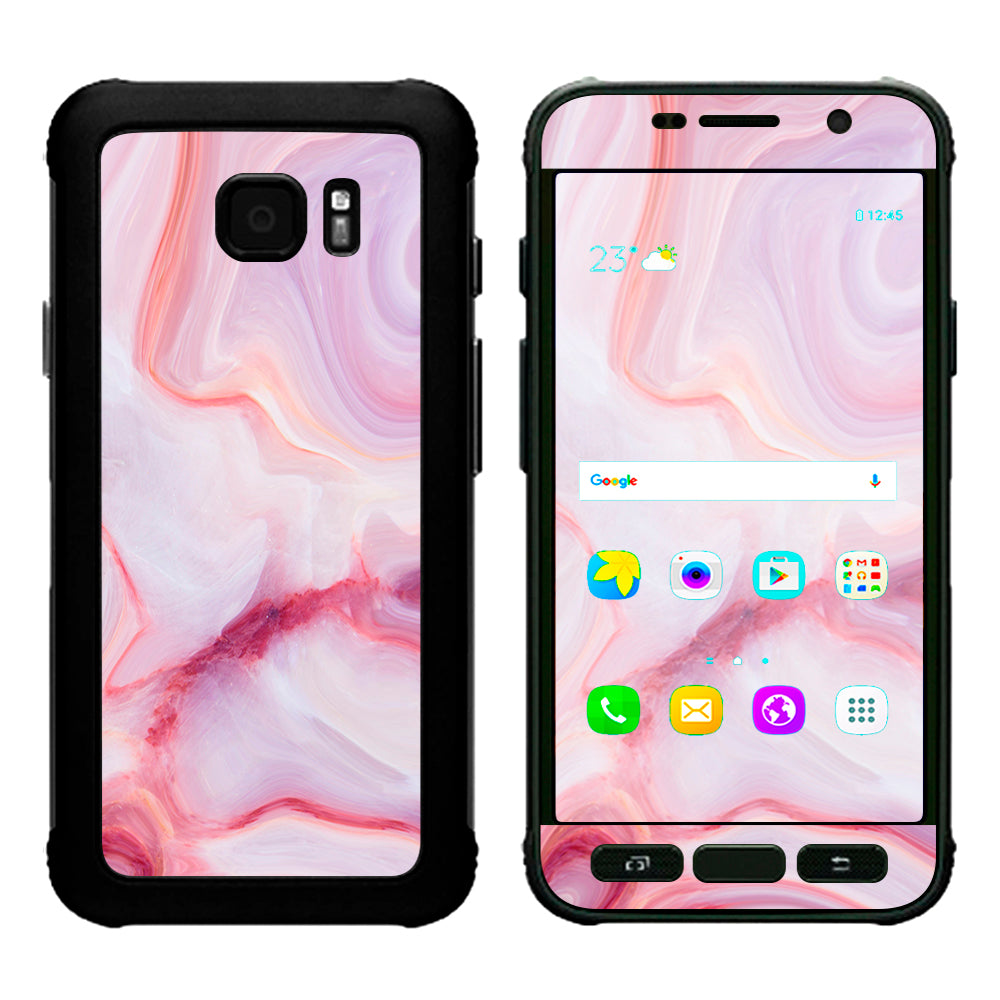  Pink Stone Marble Geode Samsung Galaxy S7 Active Skin