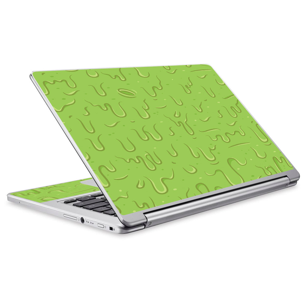  Dripping Cartoon Slime Green Acer Chromebook R13 Skin